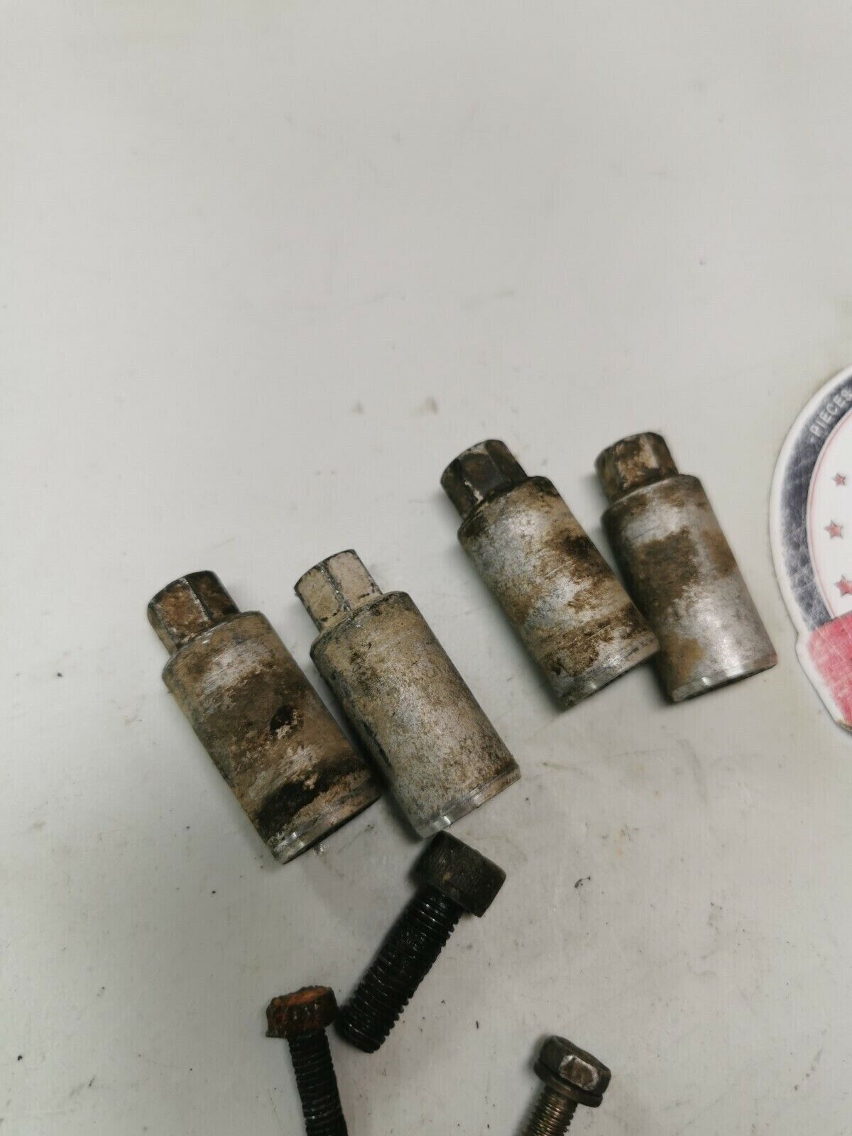 Yamaha DT125 1978 top end cylinder and head bolt nut hardware