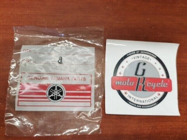 NOS Yamaha DT125 FS1 FS50 PAN HEAD SCREW 98501-04008-00 SUB 98580-04008-00 Y129