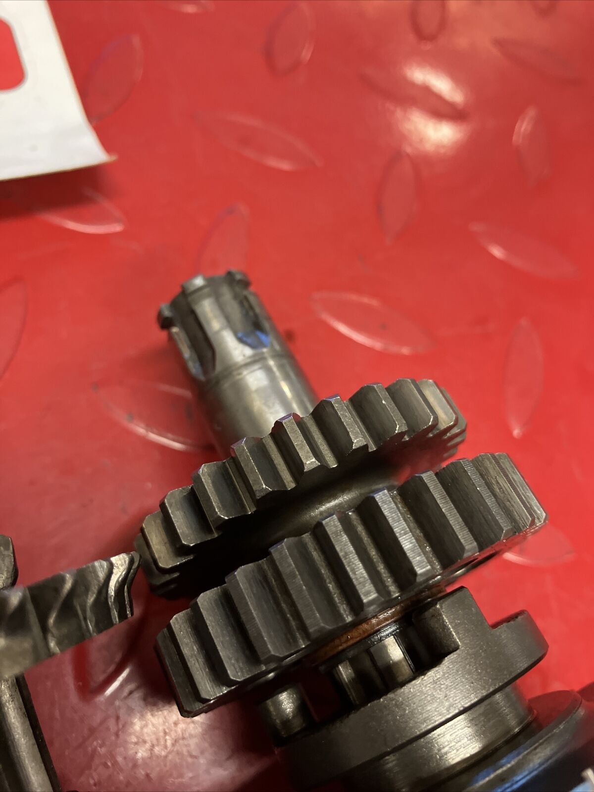Honda XR75 1974 transmission fork drum shaft gear 1973 1975 1976