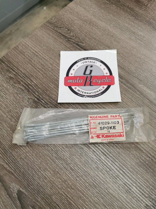 NOS KAWASAKI KDX250 KX500 1983 1984 SPOKE INNER RR LH 190 41029-1103 K28