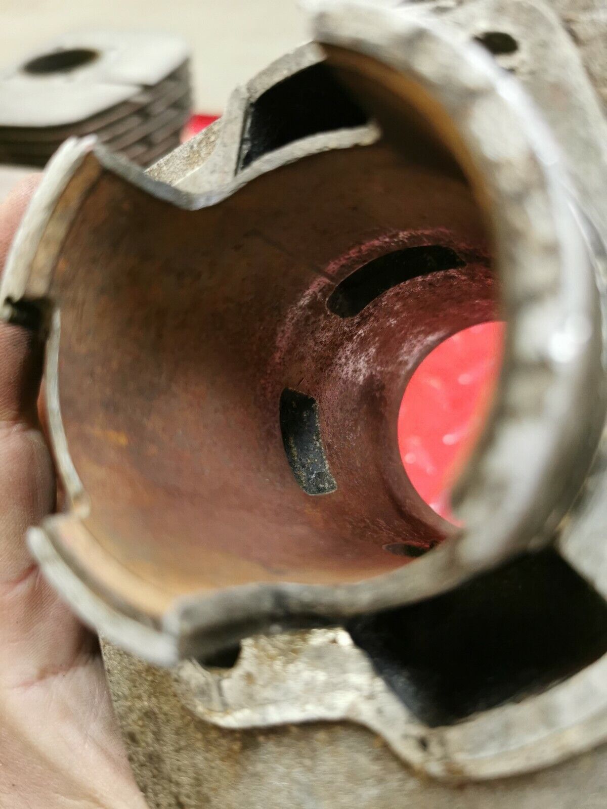 Kawasaki A1 Samurai left side cylinder jug barrel 53.5mm T 2
