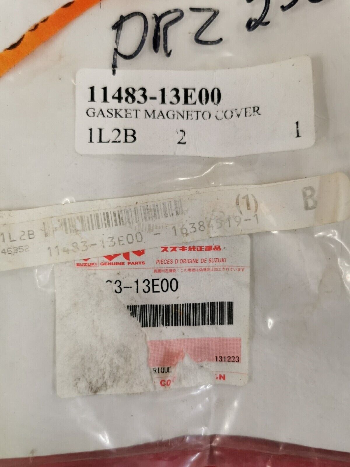 NEW NOS SUZUKI DR-Z250 2001 TO 2007 MAGNETO GASKET 11483-13E00 S11