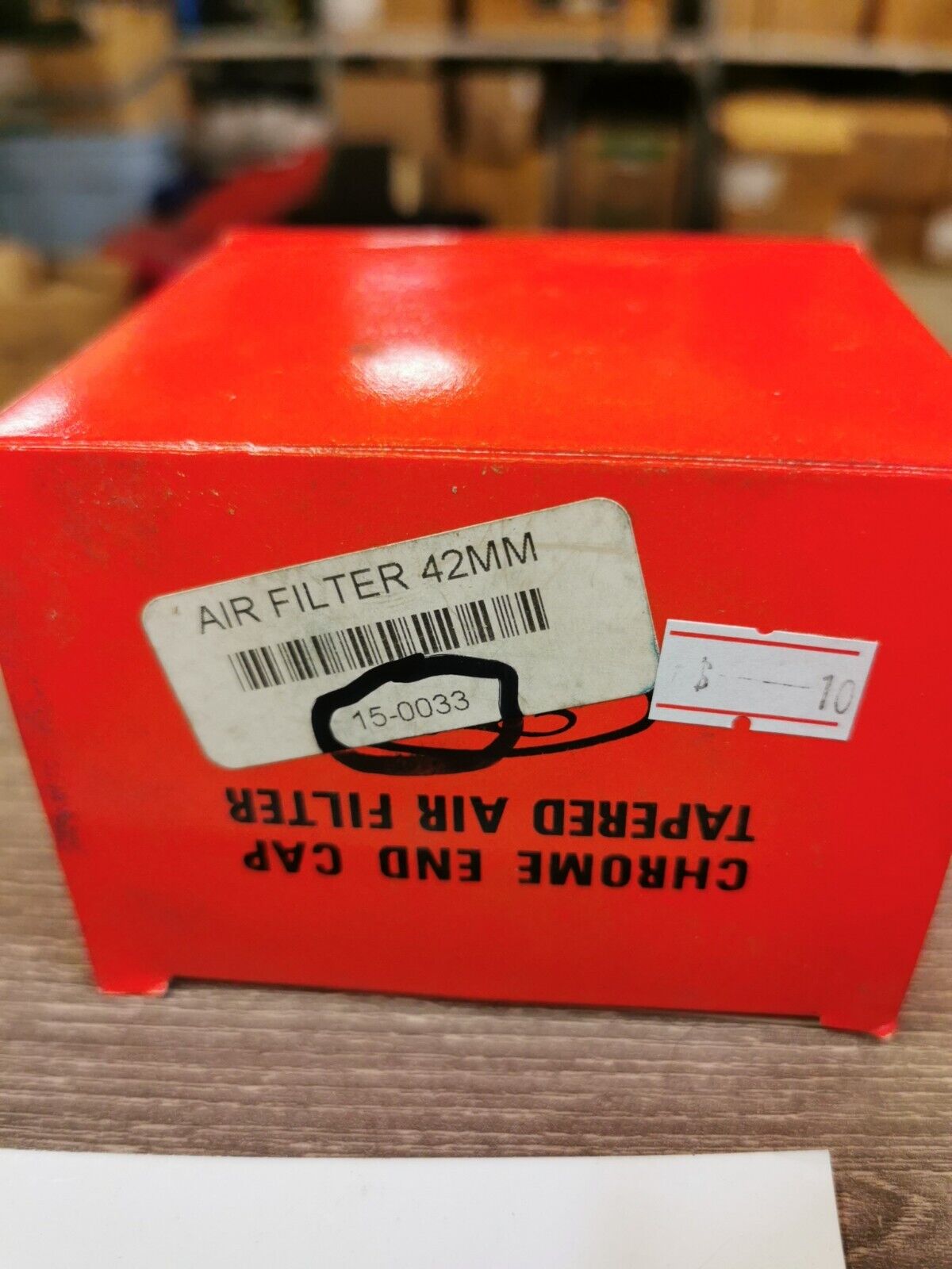 NOS Chrome Cap Air Filter 42MM 15-0033 J26
