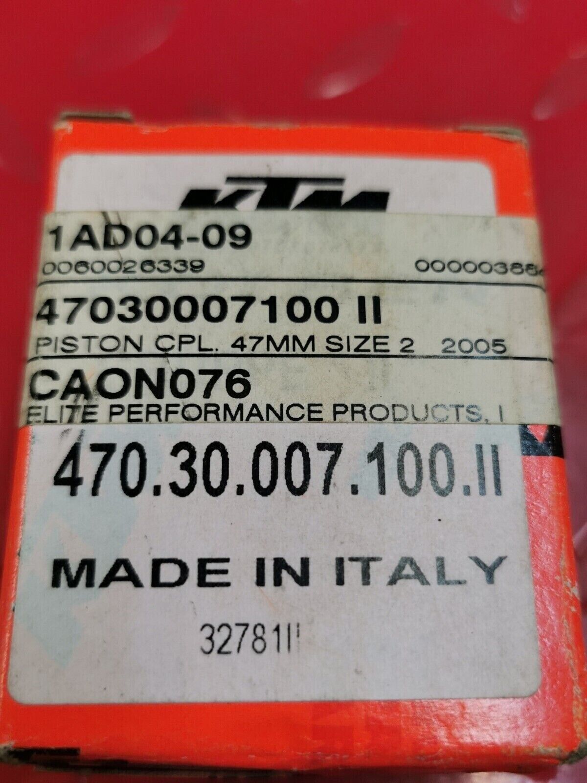NOS KTM 85 SX Piston Kit 47030007100 II KT2