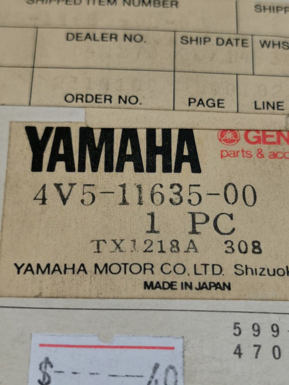 NOS YAMAHA IT250 1981 1982 PISTON 1 O/S 0.25 4V5-11635-00-00 Y32