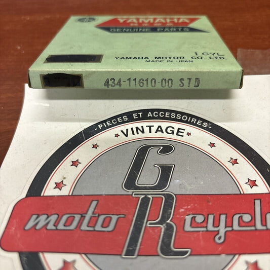 NOS Yamaha 1974 1976 1977 TY250 PISTON RING STD 434-11610-00-00 Y174