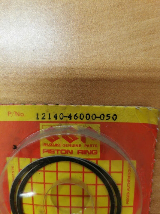 NOS SUZUKI TS100 RM80 1973 - 1981 RING SET PISTON 0.5 12140-46000-050 S8