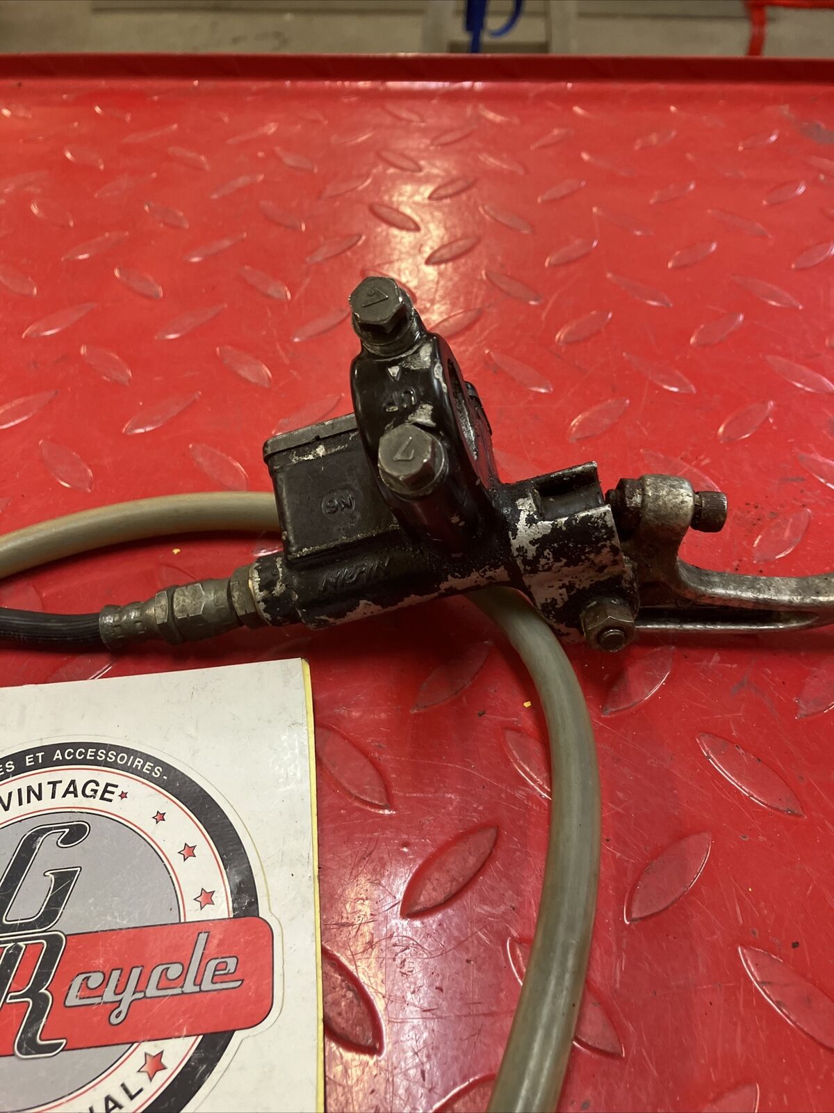 Suzuki RM125 1985 front brake master cylinder hose 1984 RM250