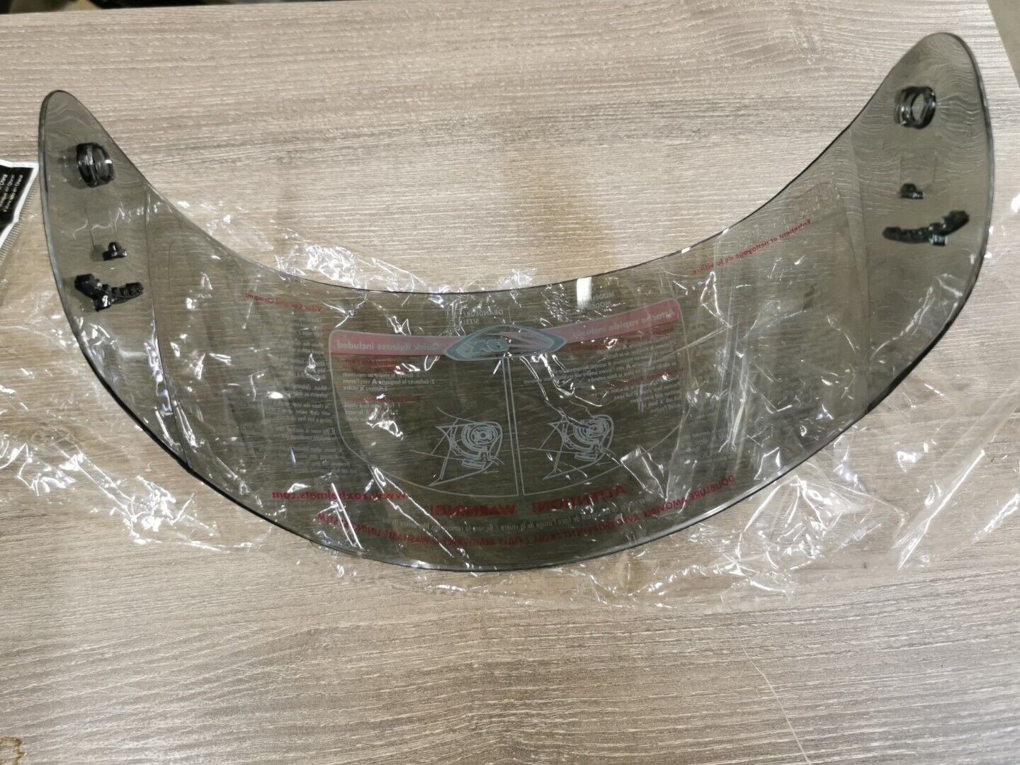 NOS ZOX Full Face Shield LIGHT SMOKE 86-93003 J37