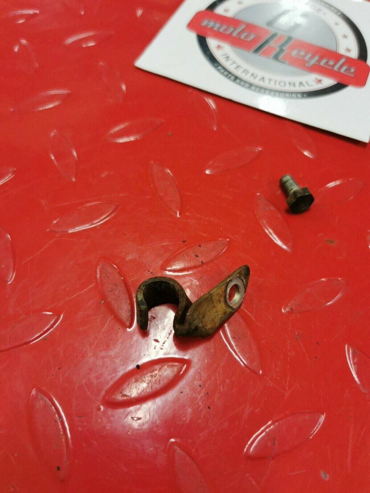 Yamaha MX100 1980 clutch cable holder guide bracket DT100 RT100
