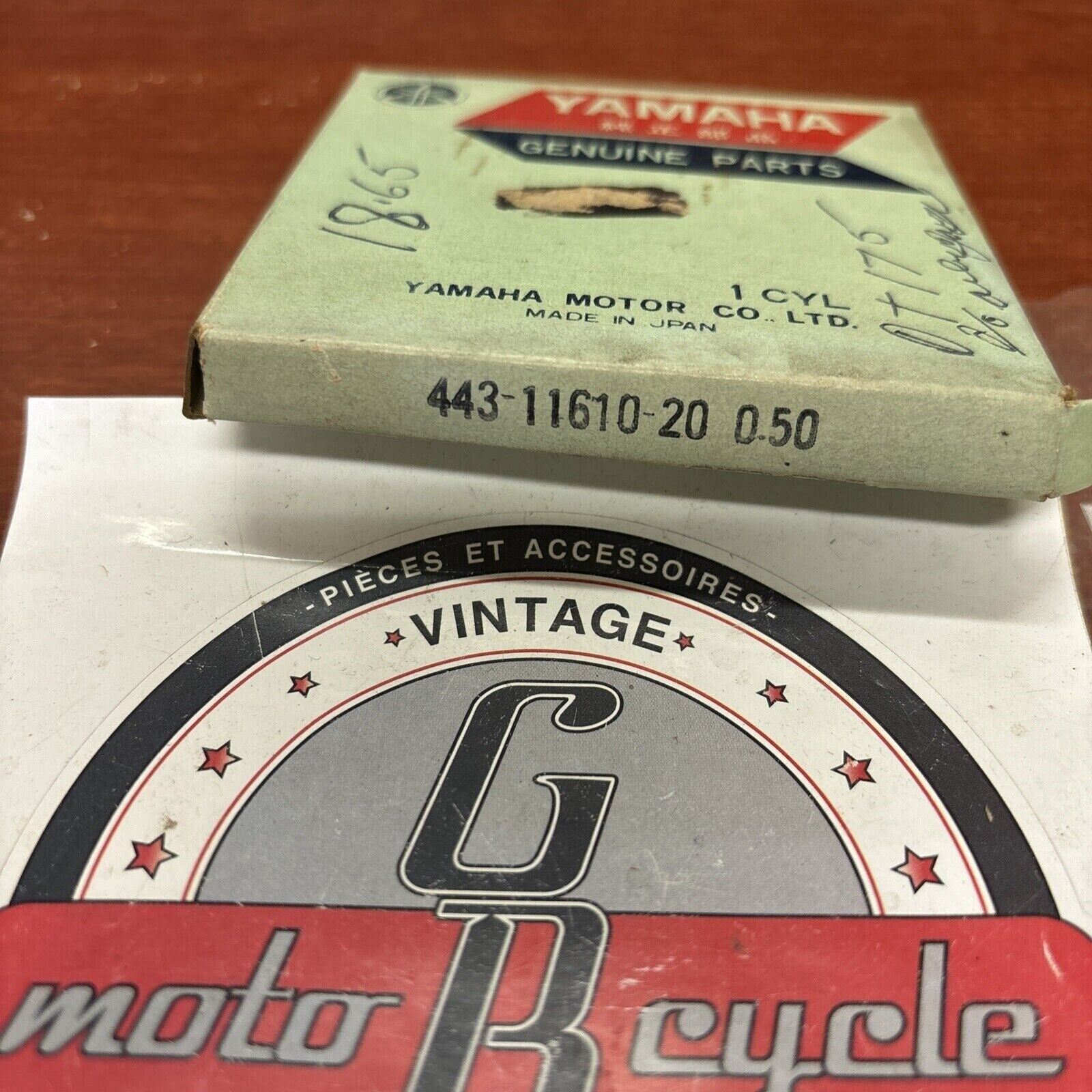 NOS Yamaha DT175 DT1C TY175 PISTON RING 0.50 443-11610-20-00 Y174