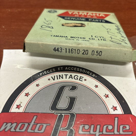 NOS Yamaha DT175 DT1C TY175 PISTON RING 0.50 443-11610-20-00 Y174