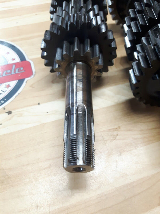 Kawasaki KX125 1986 transmission mainshaft countershaft input output shaft