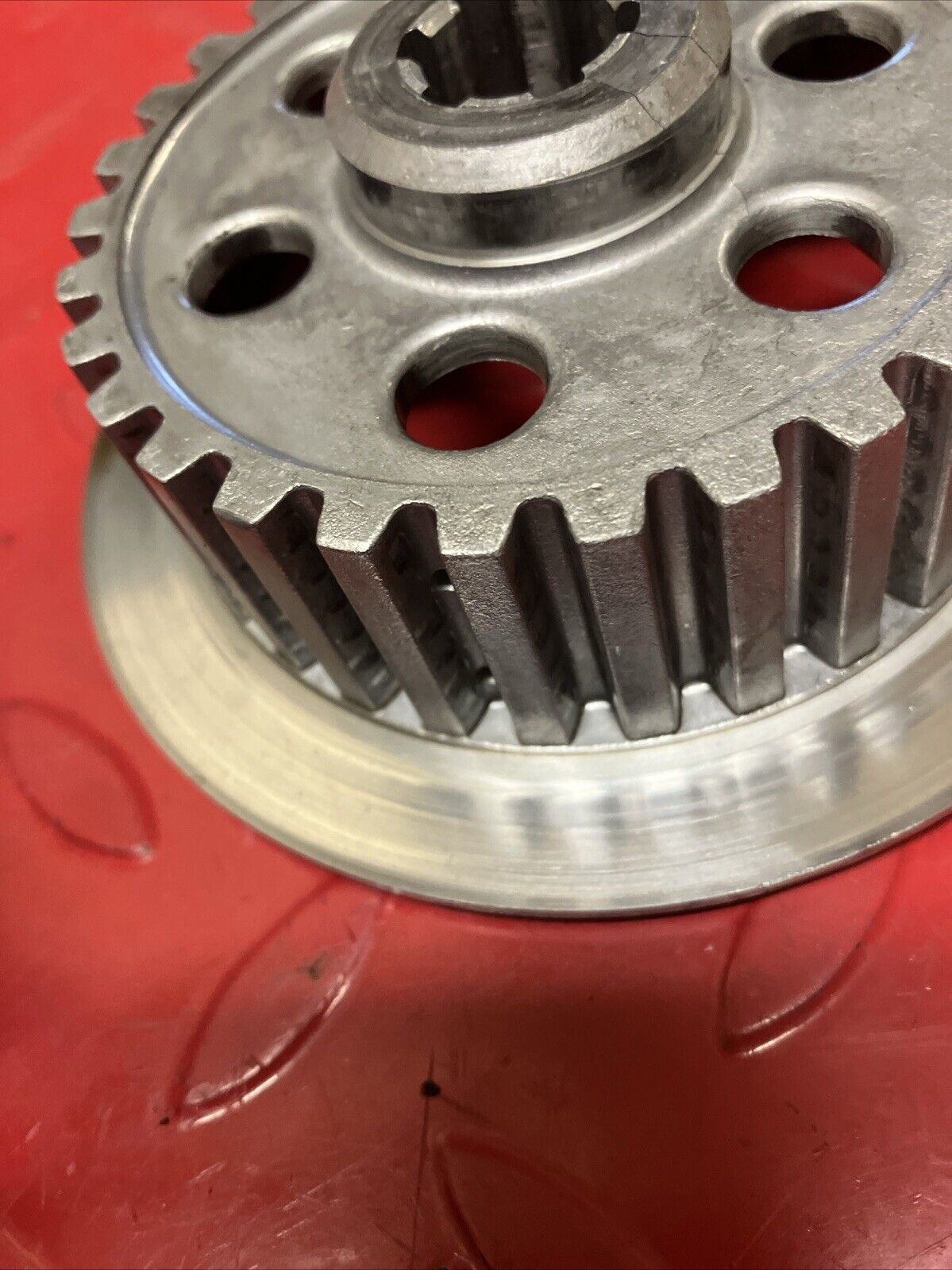 Kawasaki KDX200 1986 Clutch assembly basket hub pressure plate 1987