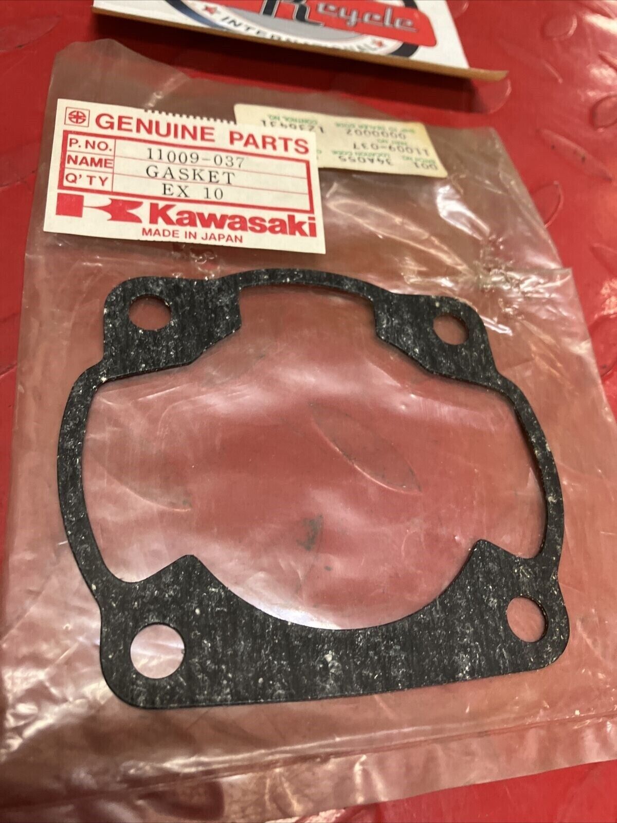 NOS KAWASAKI KX125 KE125 KD125 CYLINDER BASE GASKET 11009-037 K21