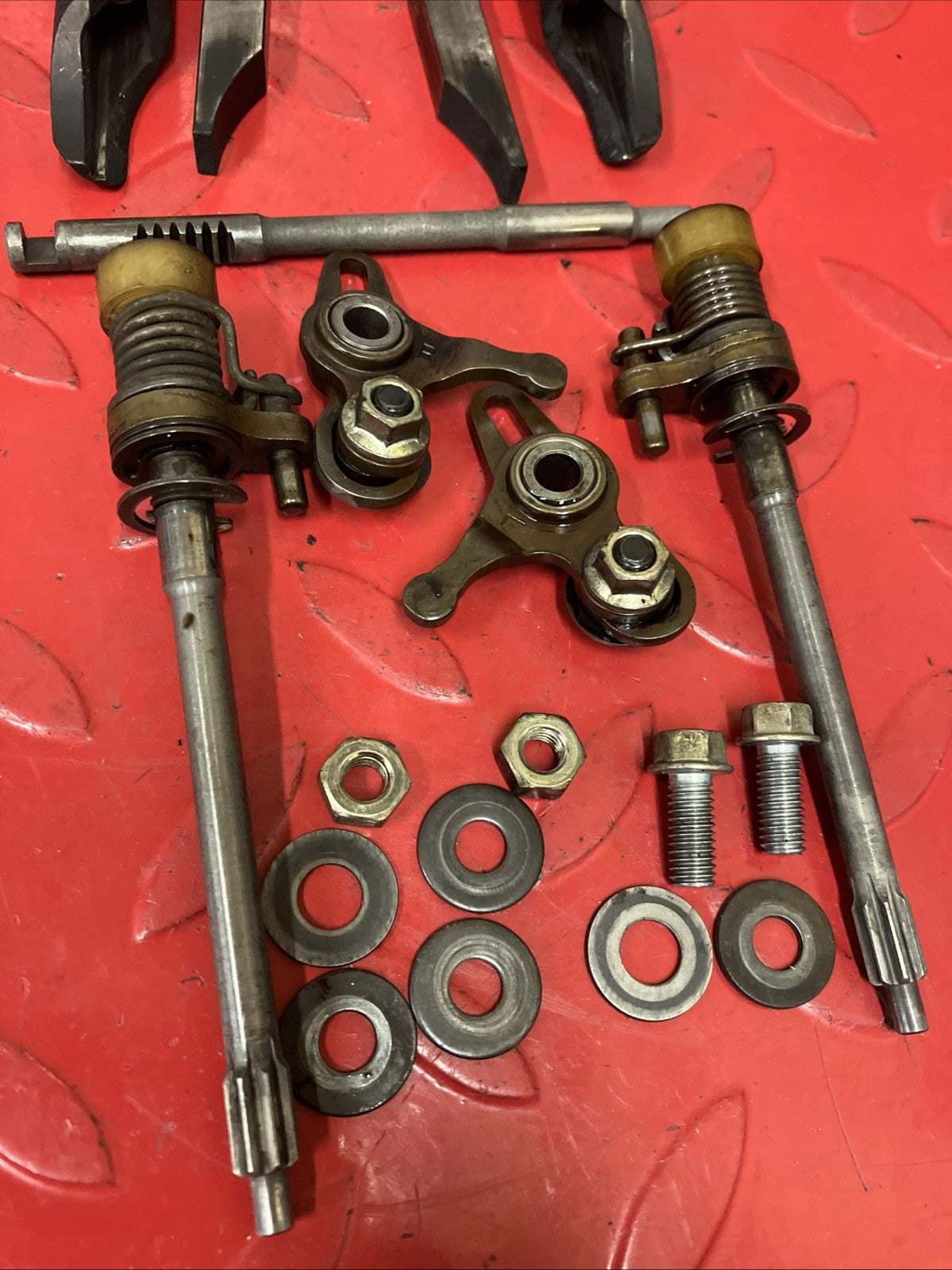 Honda CR250R 1991 Cylinder exhaust power valve assy rack shaft pinion 1989 1990