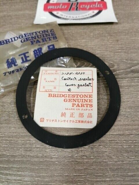 NOS BRIDGESTONE 50 60 CONTACT BREAKER COVER GASKET PACKING 2184-3200 B1