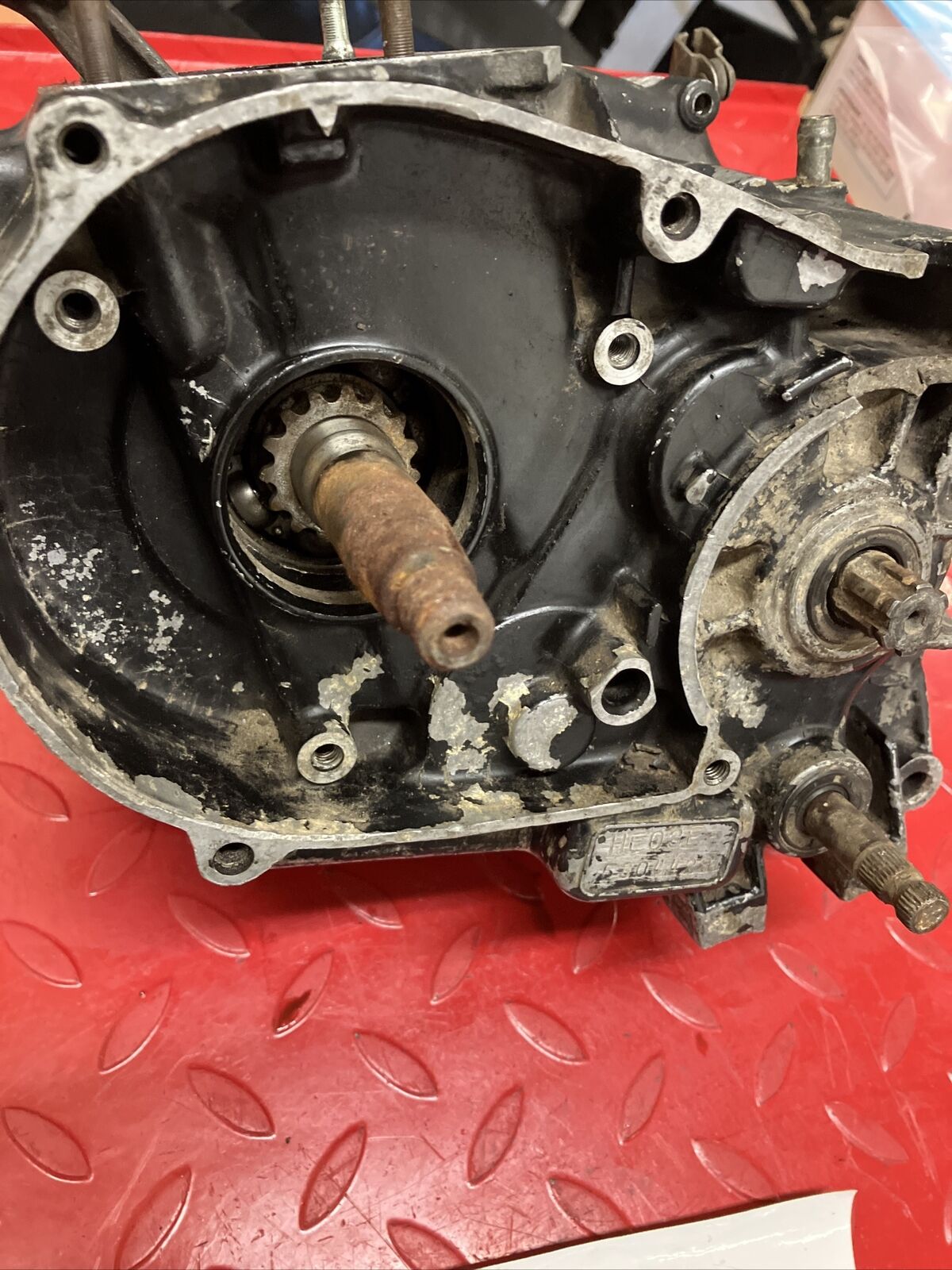 Honda XR100 1984 engine mottor bottom end crankcase crankshaft transmission