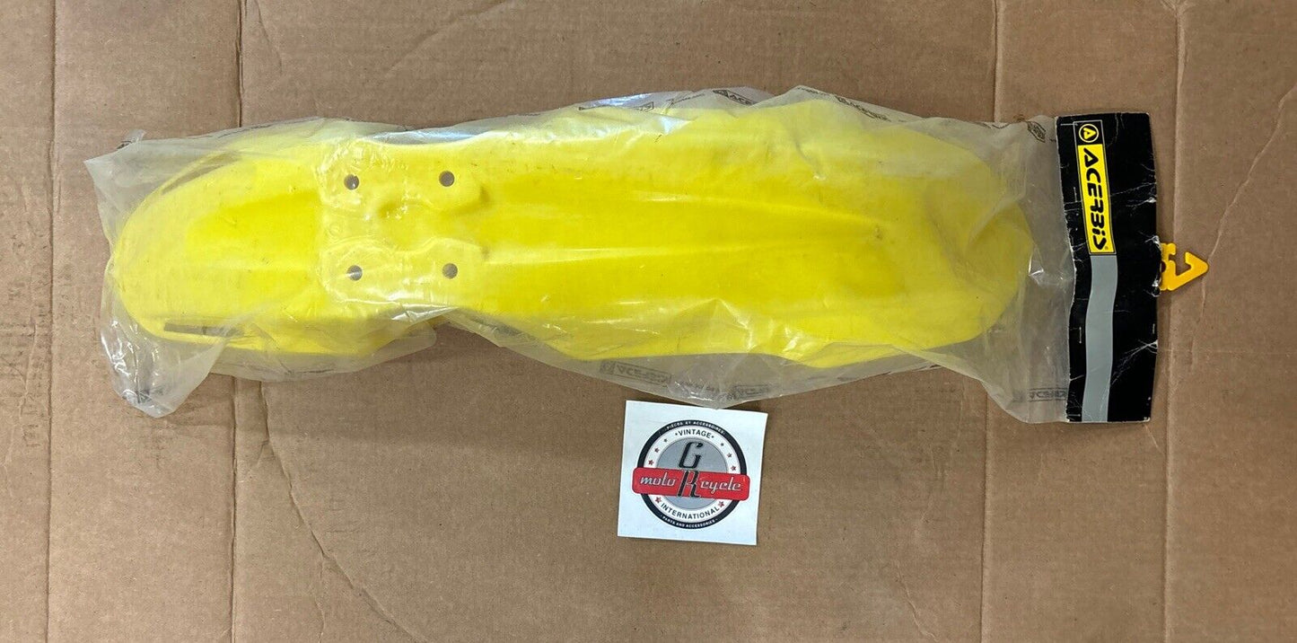 NOS ACERBIS RM125 RM250 FRONT FENDER YELLOW 15836637 8366
