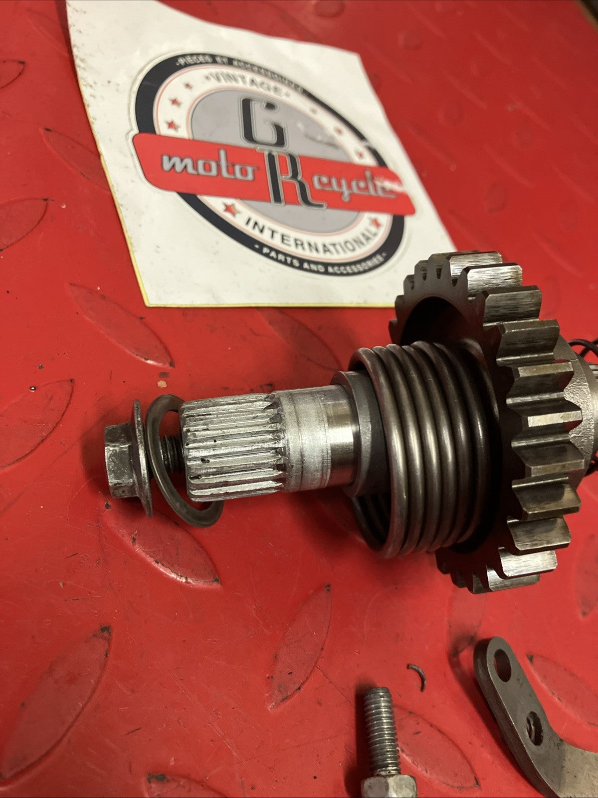 Honda CR250R 1991 Kickstarter kick starter spindle shaft gear 1988 1989 1990