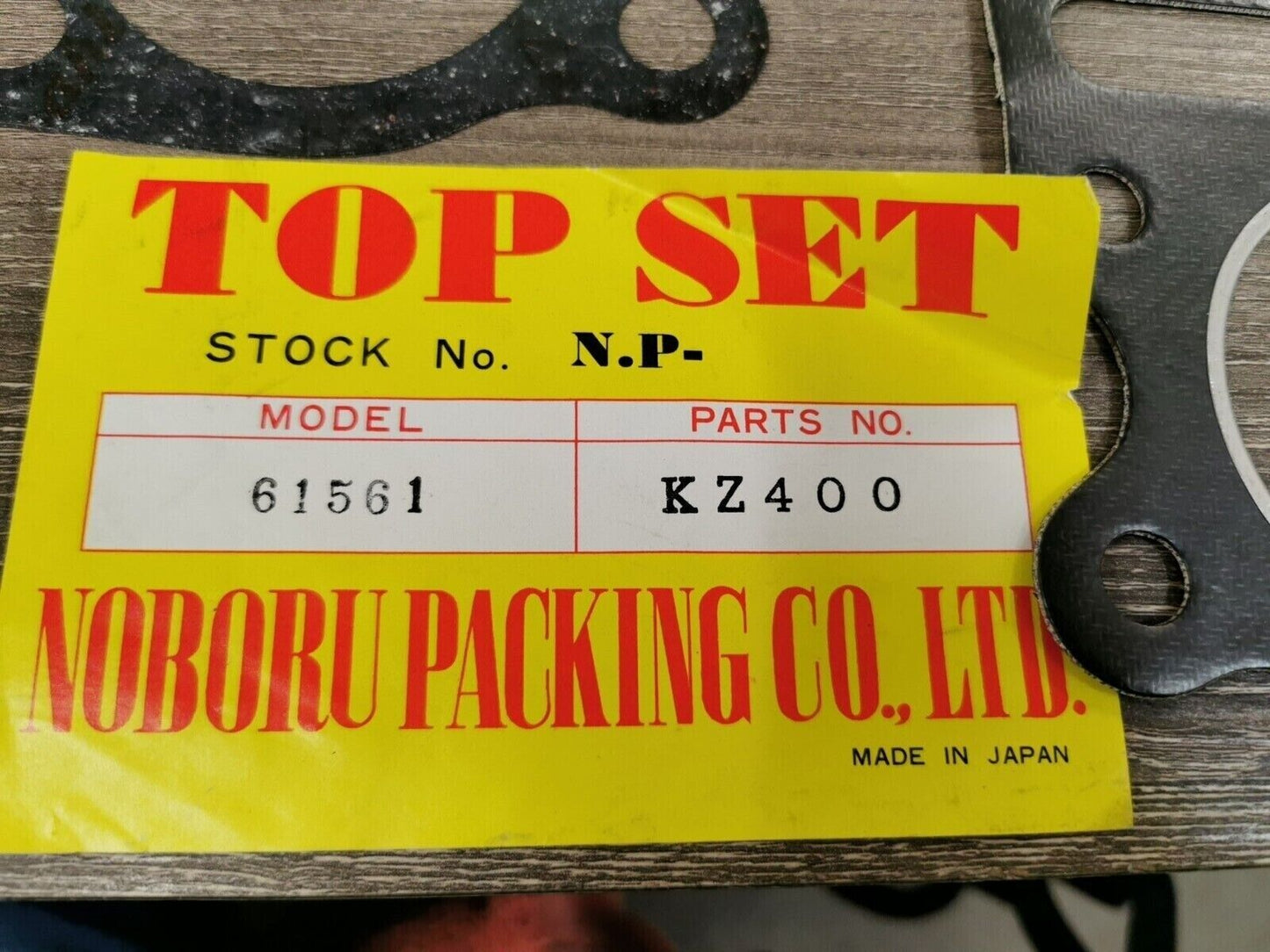 NOS NOBORU NP KAWASAKI KZ400 INCOMPLETE GASKET KIT SET MODEL 61561 J46