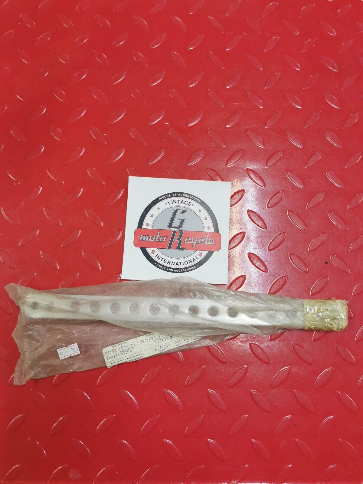 NOS Yamaha 1976 1977 TT500 BAR, TENSION 583-25371-00-00 Y11