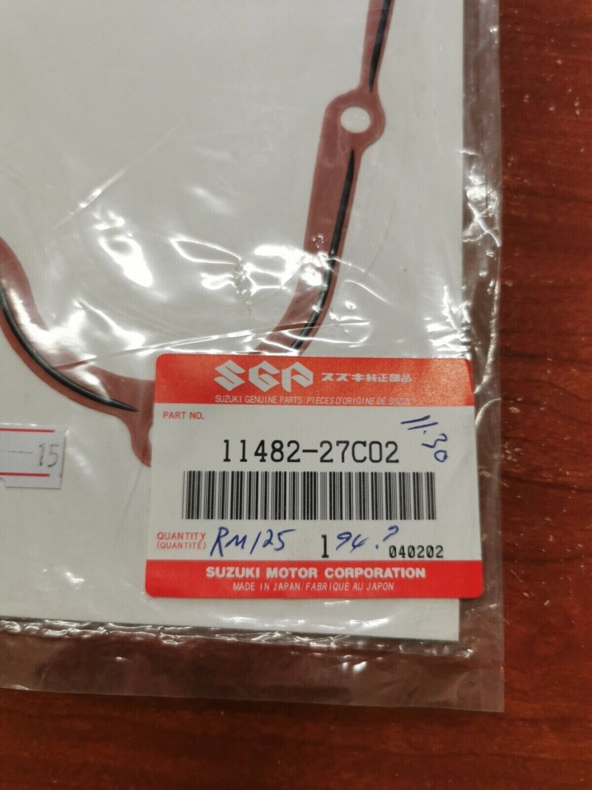 NOS Suzuki RM85 RM125 RM80 CLUTCH COVER GASKET 11482-27C02 S31