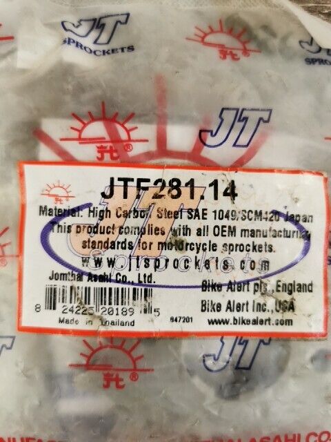 NOS JT XL250R XL500R XL500S XL600R XR500  Steel Front Sprocket 14T JTF281.14 J58