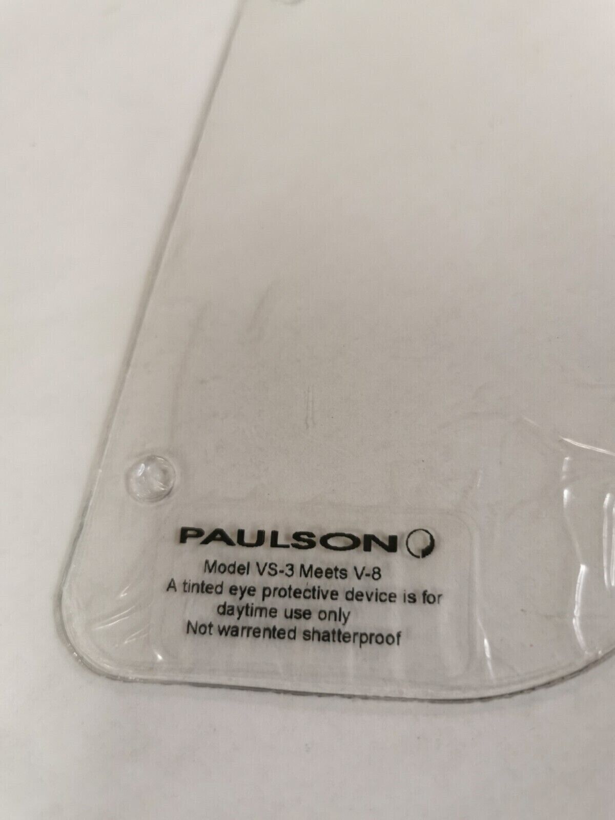 NOS PAULSON VISTRA SHIELD CLEAR LENS 355-0091 J22