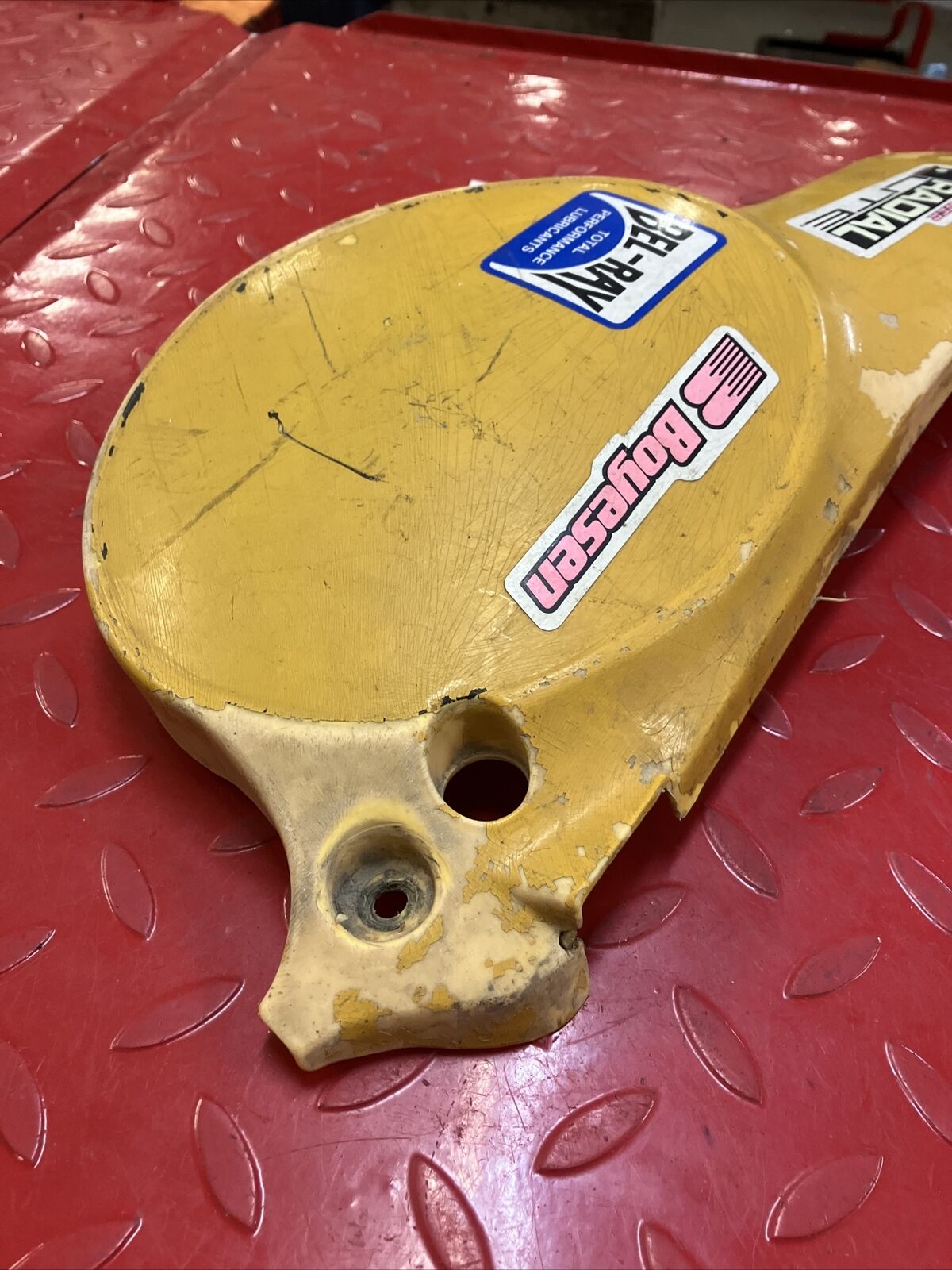 Suzuki RM80 1979 left side cover panel fairing