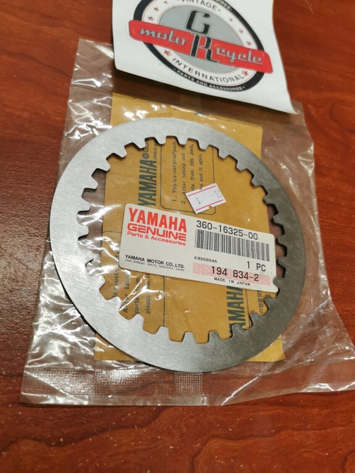 NOS Yamaha YFM660 WR400 XT600 SR500 TT600 CLUTCH PLATE 360-16325-00-00 Y97