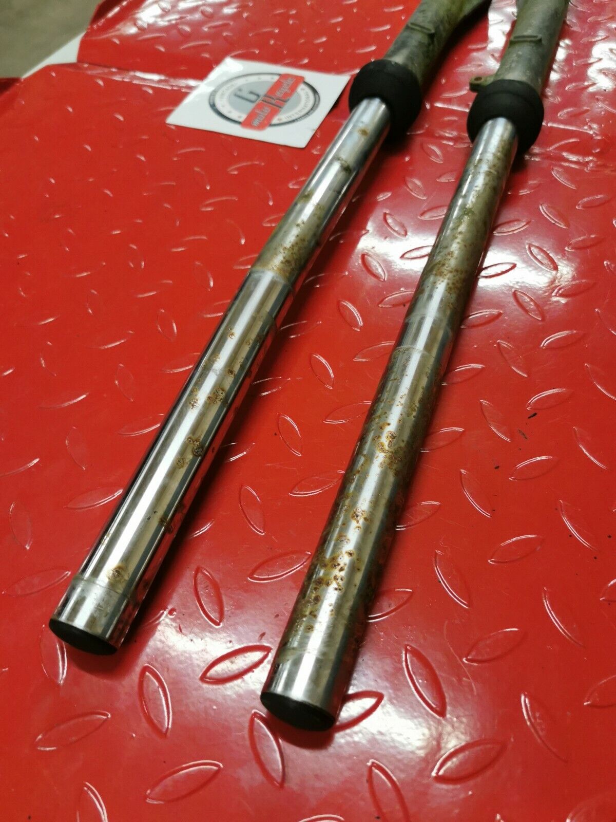 Kawasaki KX80 1979 front forks suspension damper cushion shock absorber