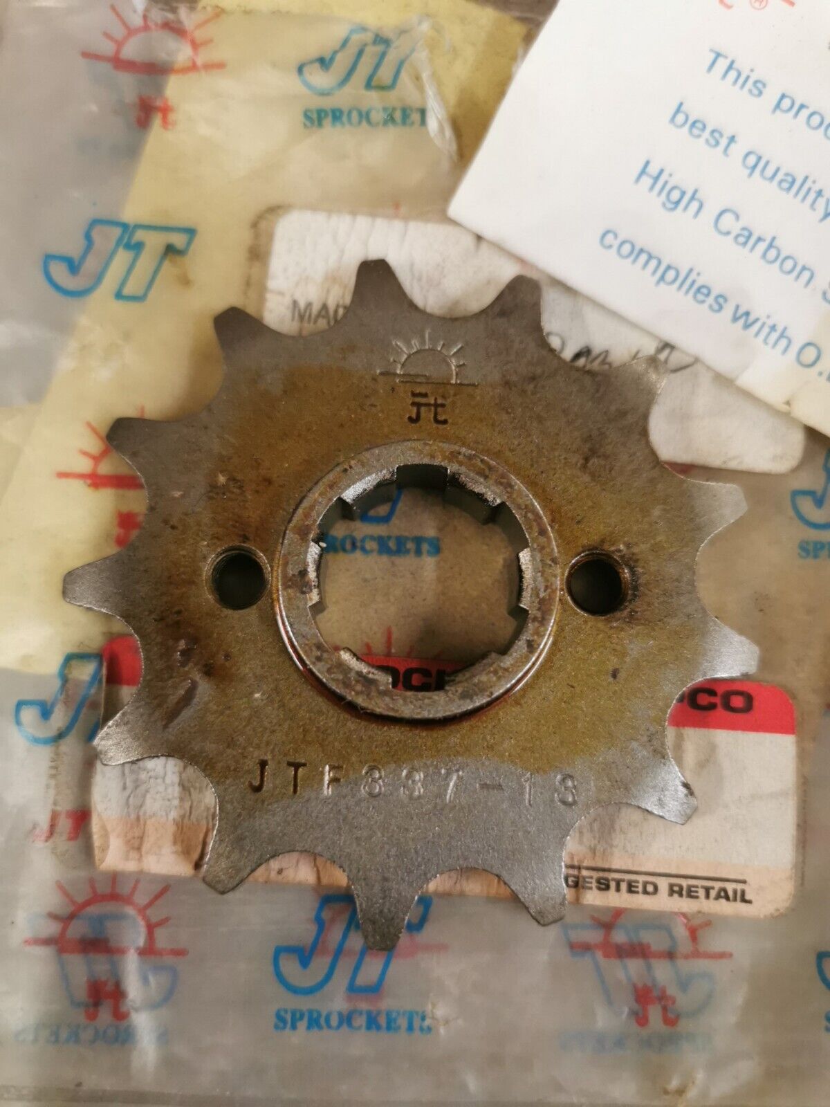 NOS JT CR250R CR480R ATC250R TRX250R Steel Front  SPROCKET 13T JTF-337.13 J19