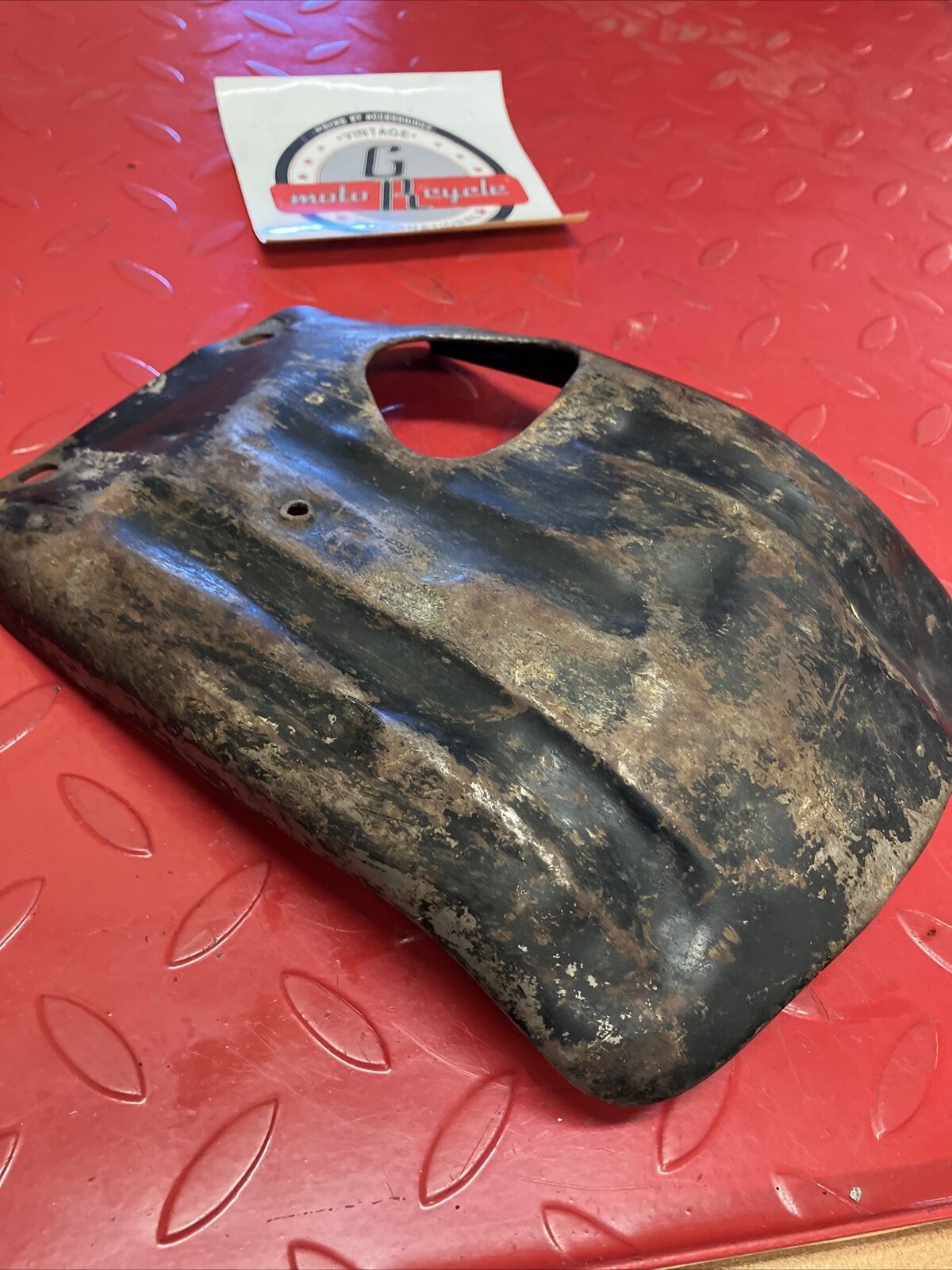 Honda XR75 1973 Skidplate crankcase protector 1974 1975 1976