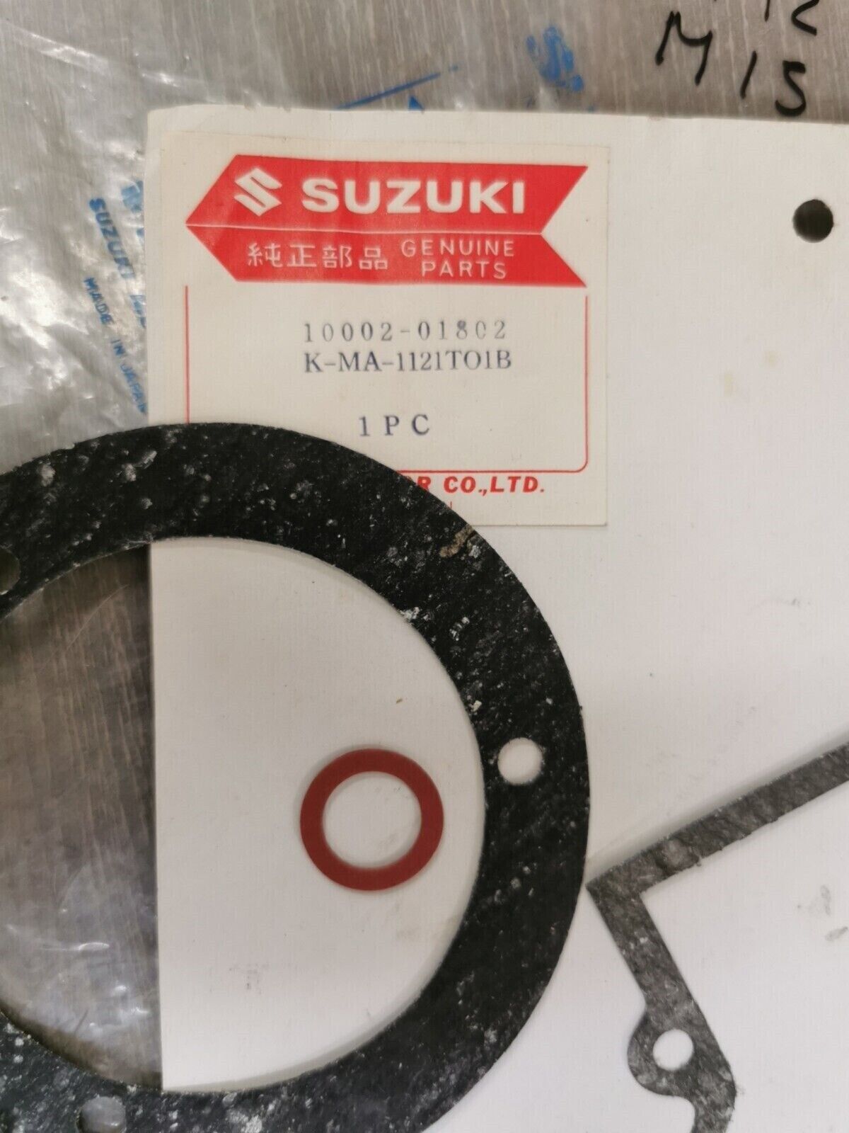 NOS SUZUKI M12 M15 1968 GASKET SET INCOMPLETE 10002-01802  S25