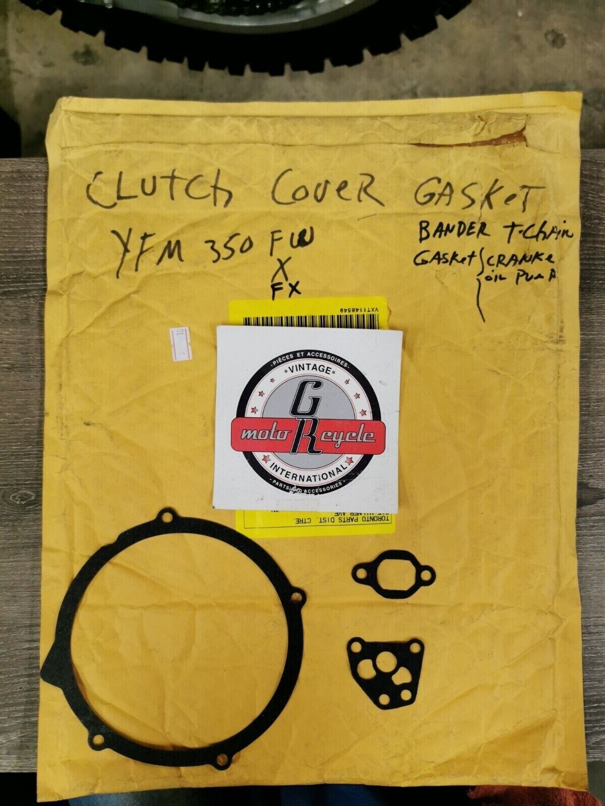 NOS YTM350FW X FX CLUTCH COVER GASKET KIT SET GASKET CRANKE OIL PUMP J47