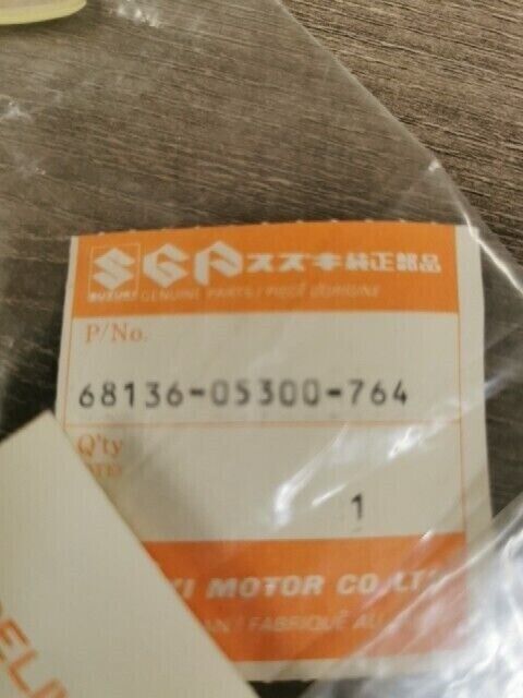 NOS SUZUKI GN125 1982 1983 1989 1991 GN125E TAPE FRAME COVER 68136-05300-764 S45