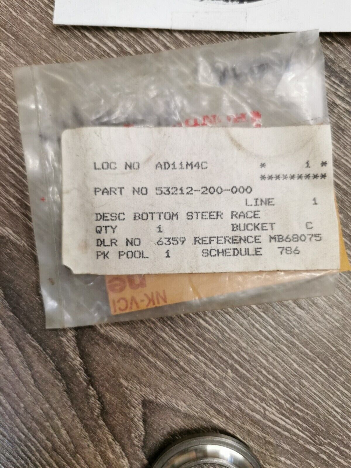NOS HONDA ATC250 RACE STEERING CONE LOWER 53212-200-000 H55
