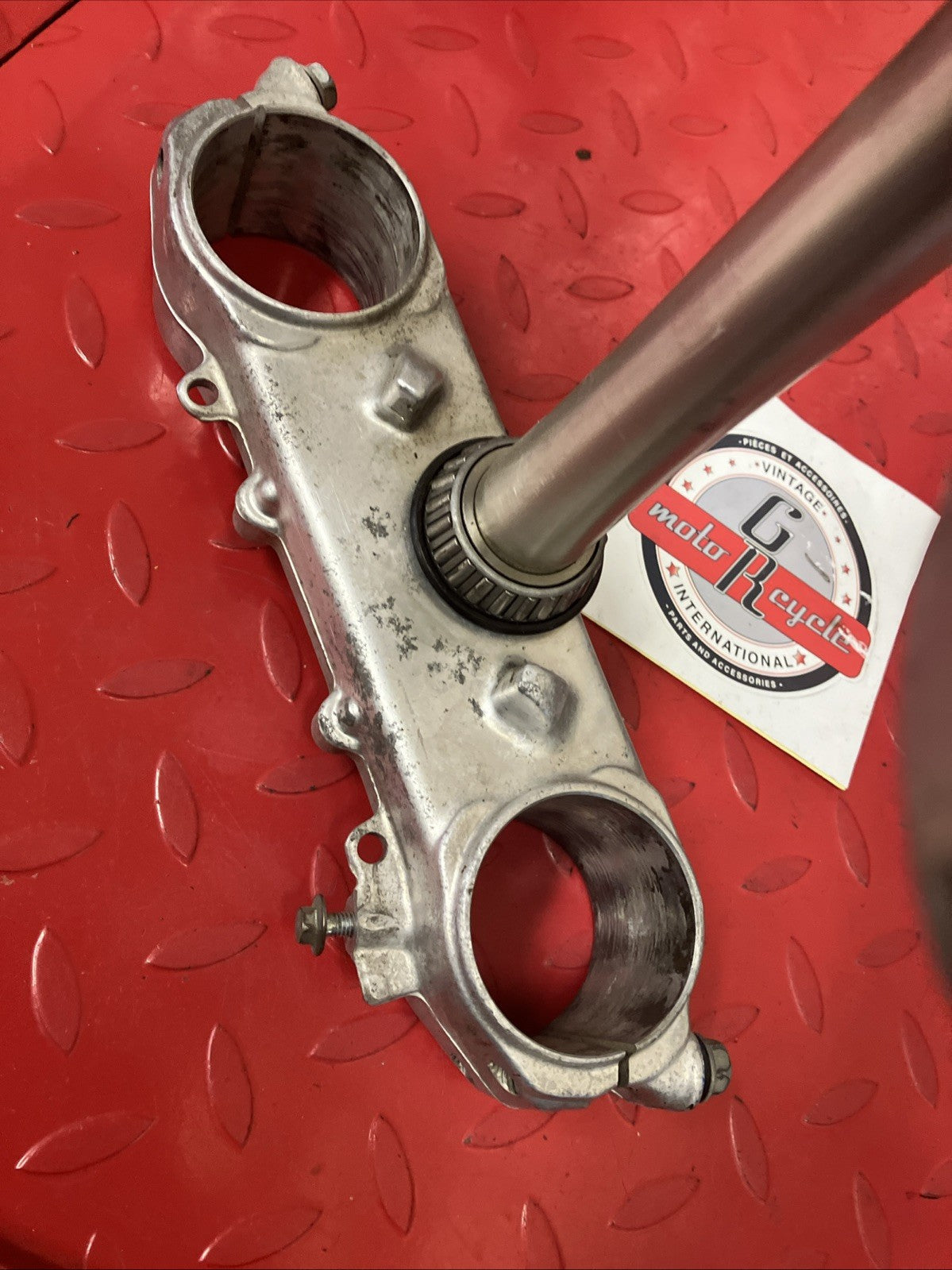 Honda CR250R 1991 Steering stem top bridge triple tree clamp 1990