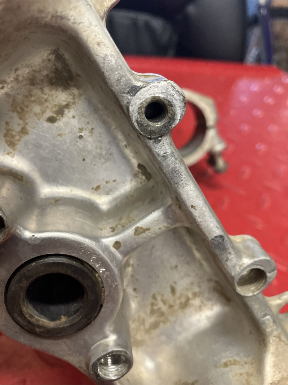 Honda CR250R 1990 Steering stem triple clamp tree top bridge 1991 CR125R 1990