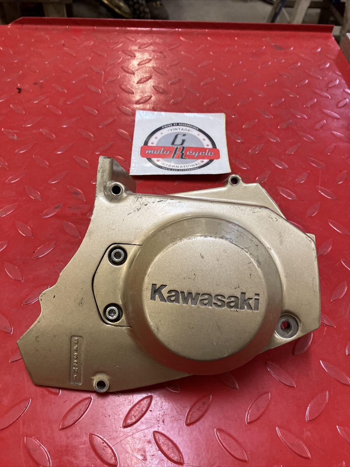 Kawasaki KZ1100 spectre 1982 1983 chain case bevel gear guard cover GOLD U1