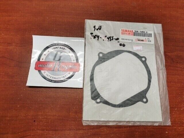 NOS Yamaha CRANKCASE COVER GASKET 5X4-15455-01-00 SUB 5X4-15455-00-00 Y107