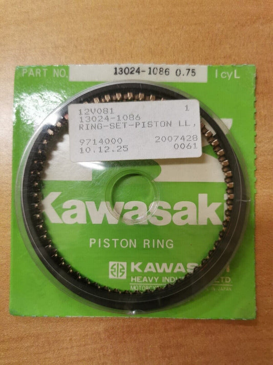 NOS KAWASAKI KAF540 RING SET PISTON LL O/S 0.75 13024-1086 K6
