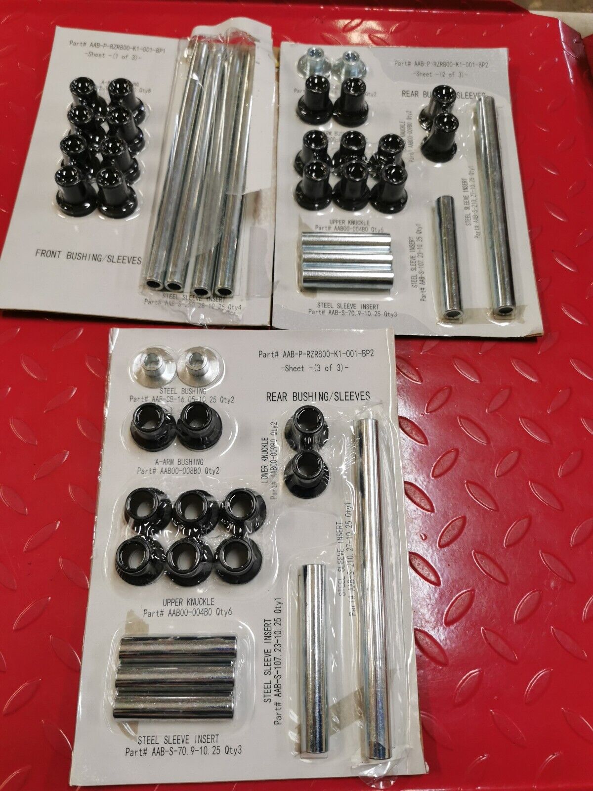 NOS SUPERATV RANGER800 A-Arm Bushing Kit AAB-P-RZR800-K1-001 J1
