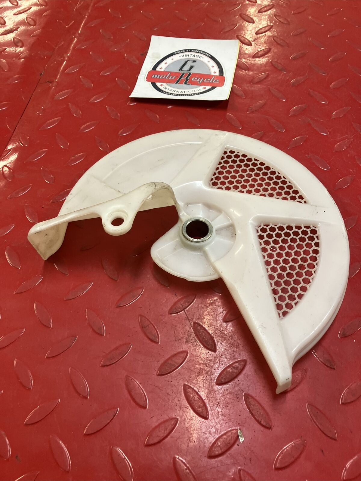 Honda CRF250R CRF450R 2009 2010 2011 front brake disk guard cover protector OEM