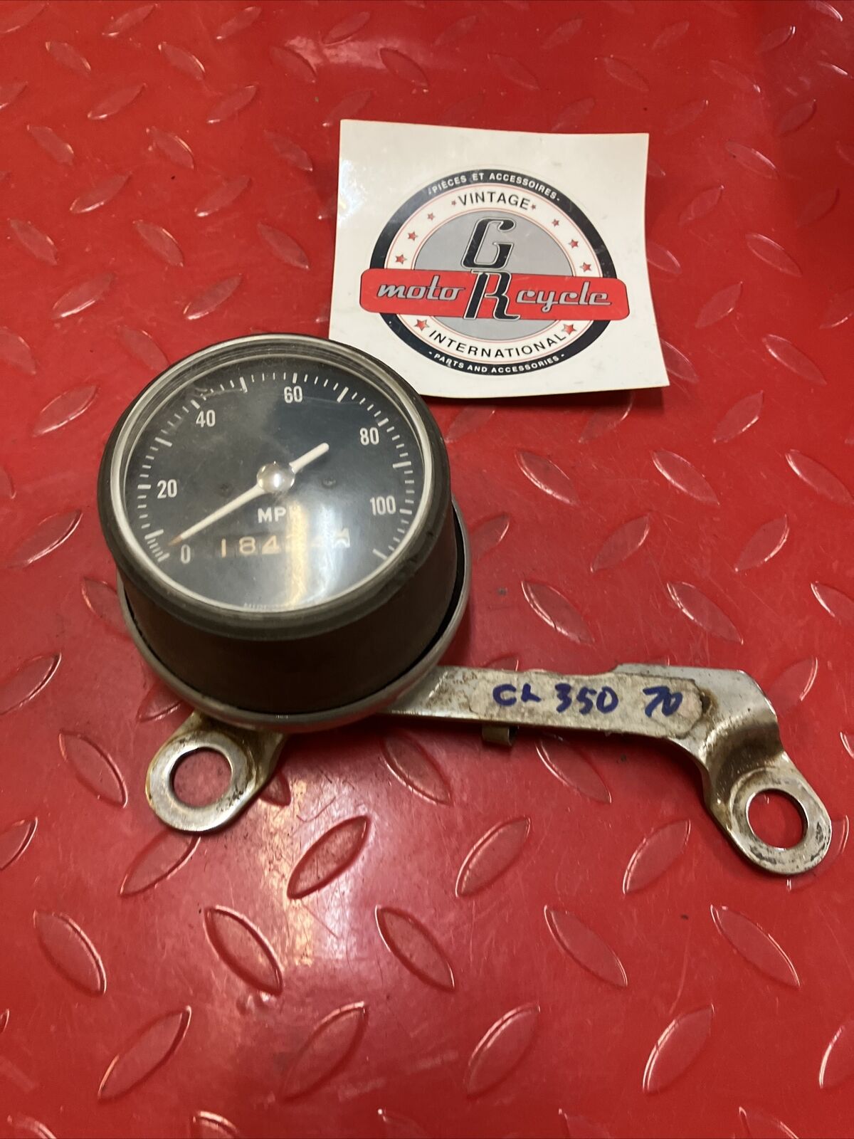 Honda CL350 1970 tachometer tach meter bracket T