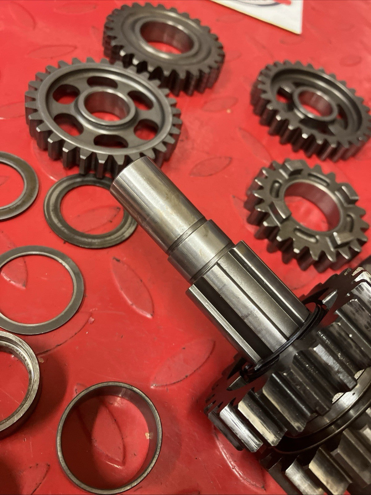 Honda CR250R 1991 Transmission shaft gear incomplete 1988 1989 1990