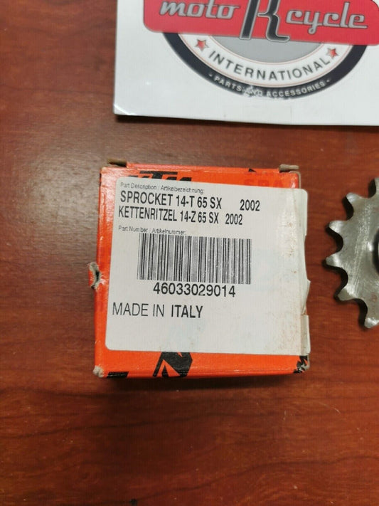 NOS KTM 2002 65SX SPROCKET 14-T 46033029014 KT3