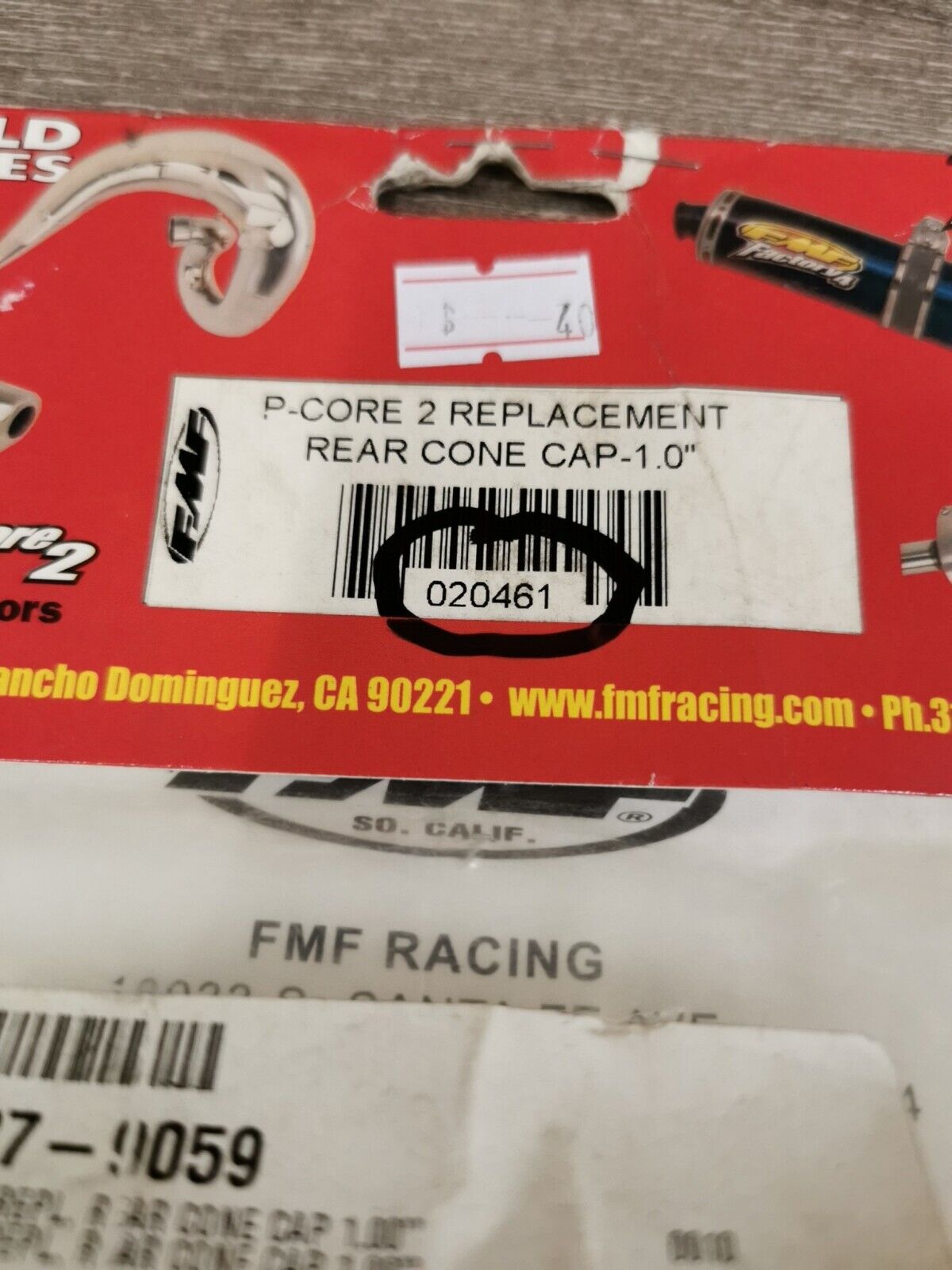 NOS FMF REPLACEMENT REAR CONE 1.0 020461 J27