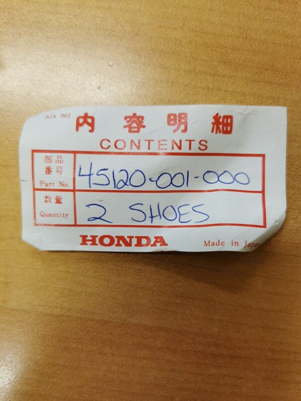 NOS HONDA C100 CA100 SHOE BRAKE 45120-001-000 H23